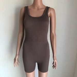 Primary Work-Out Seamless Jumpsuit Chocolate Brown Activewear Women’s Size XS